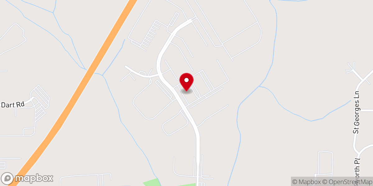 Map showing location of SouthCrest Church