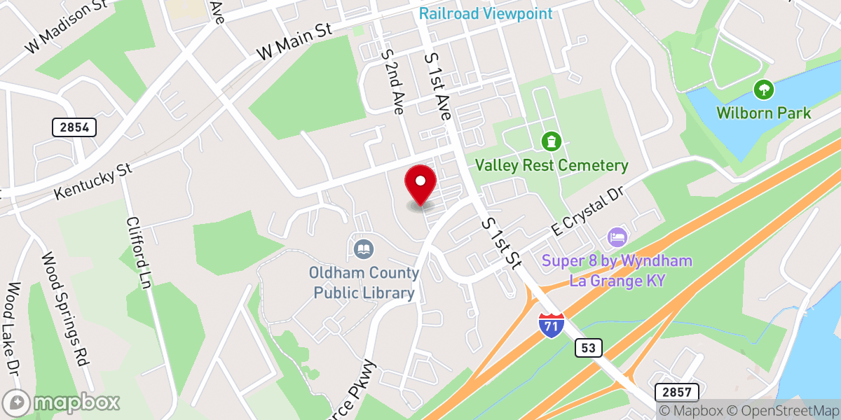 Map showing location of Southeast Christian Church LaGrange Campus