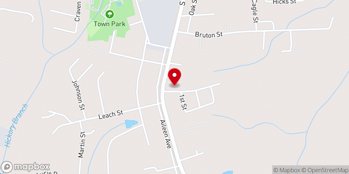Map showing location of Southside Church