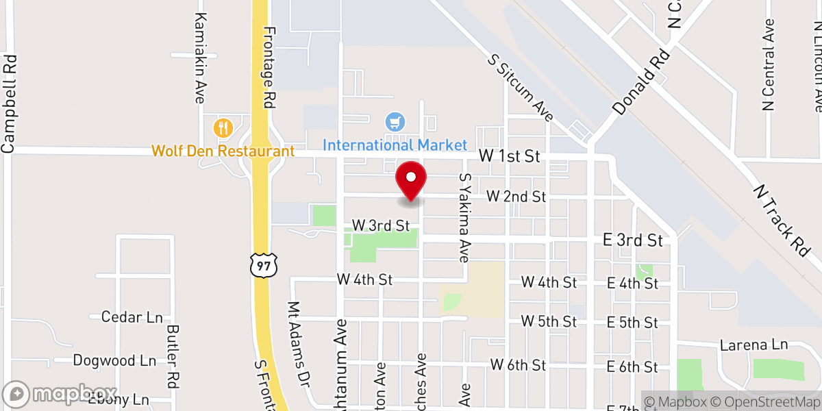 Map showing location of Spanish Assembly of God Church