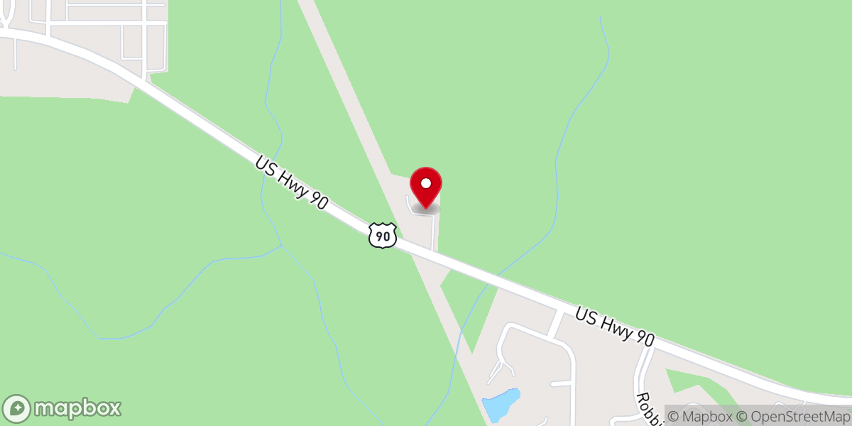 Map showing location of Spanish Trail Baptist Church