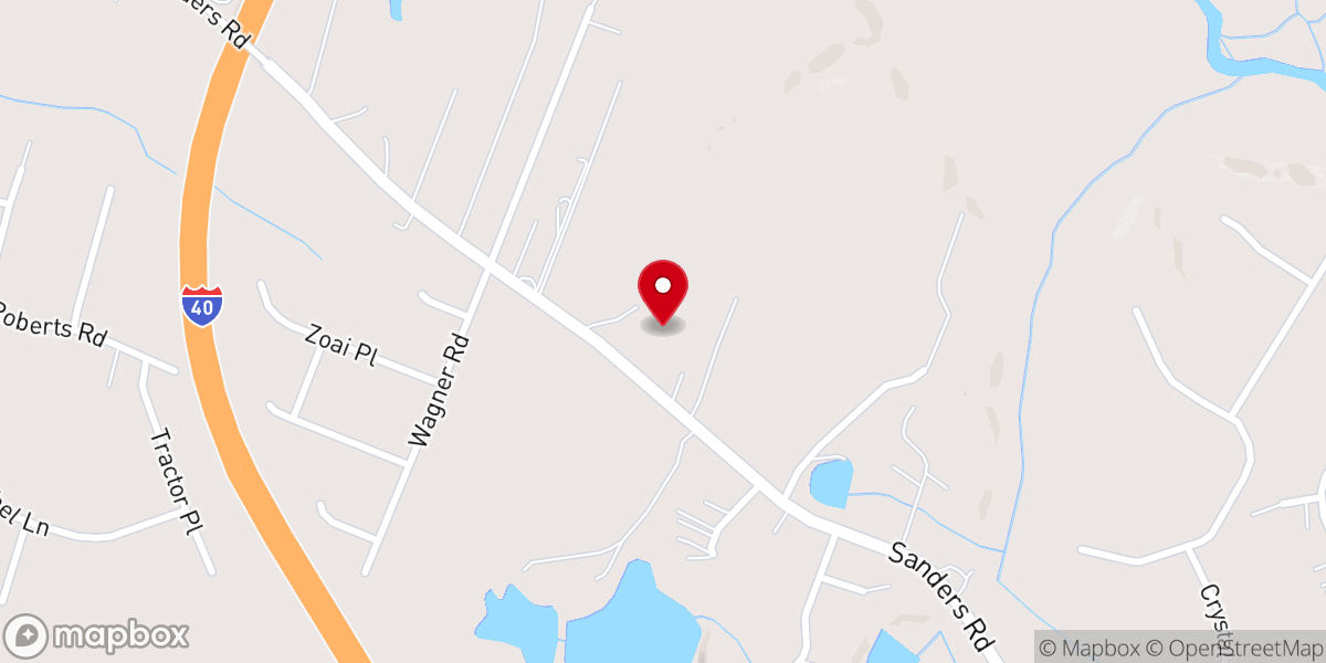 Map showing location of Spence Chapel