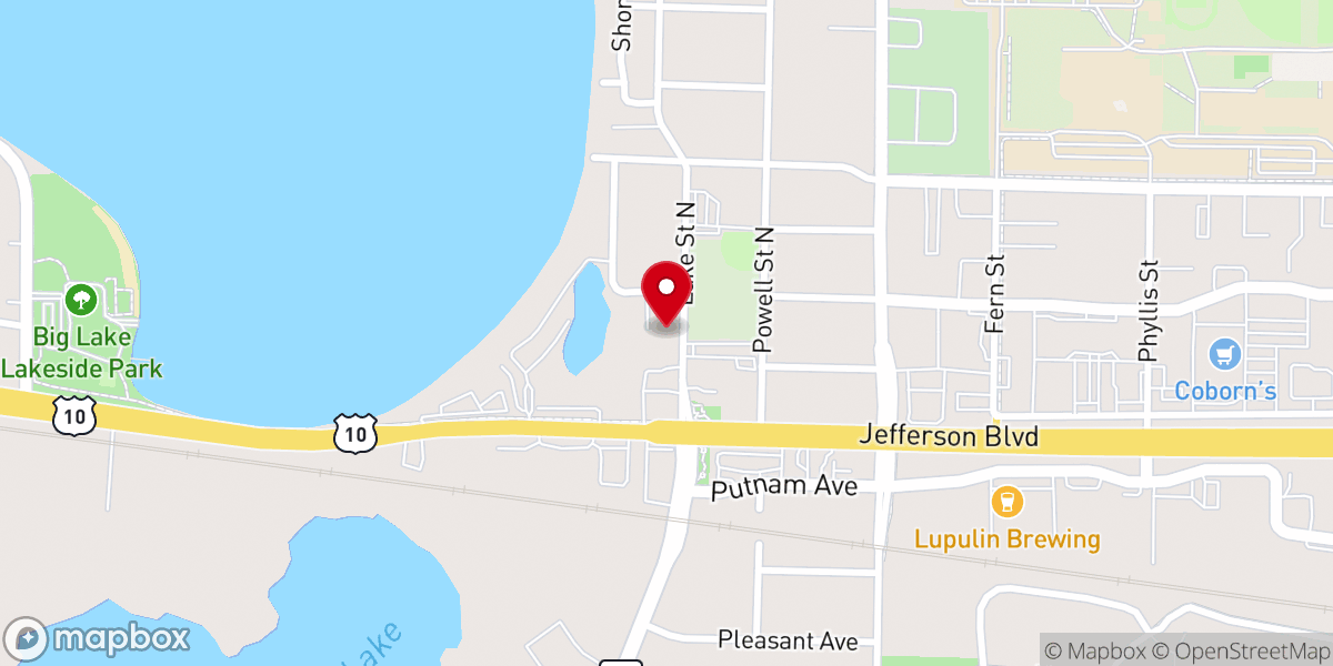 Map showing location of Spirit Life Church