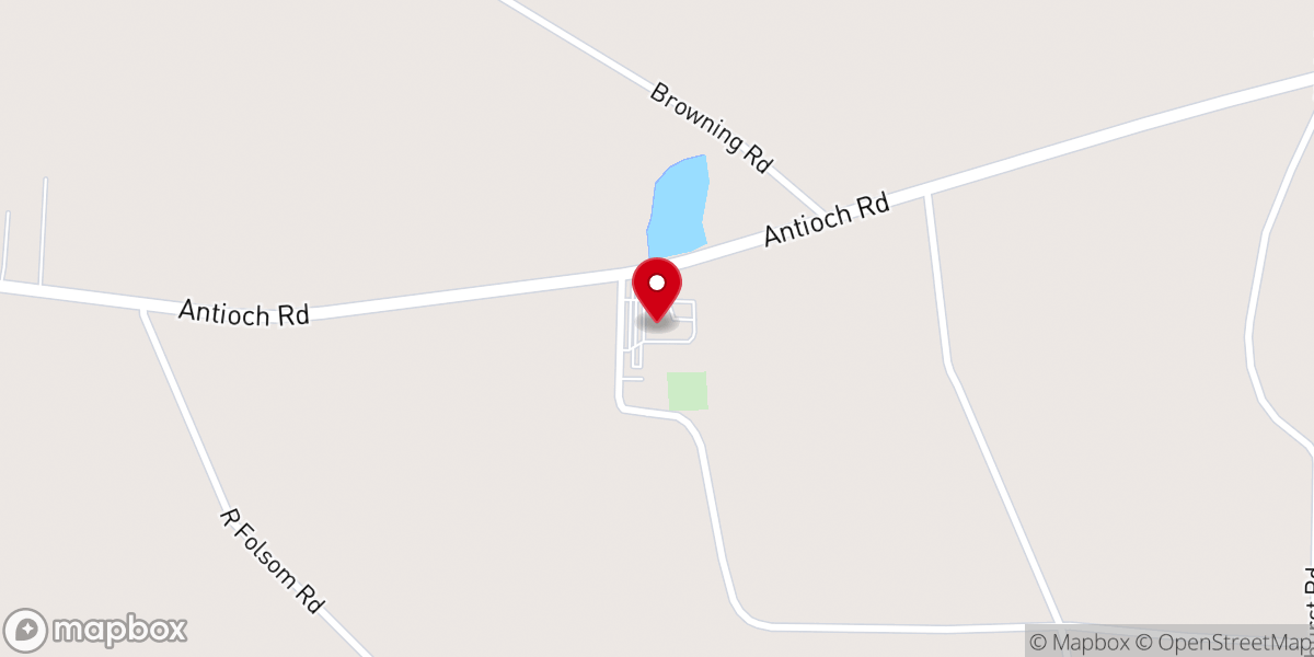 Map showing location of Springhead Baptist Church