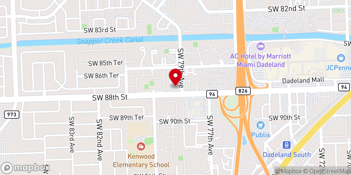 Map showing location of St. Andrew Greek Orthodox Church