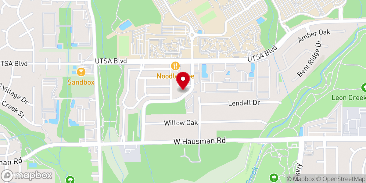 Map showing location of St Anthony's Catholic Student Center-UTSA
