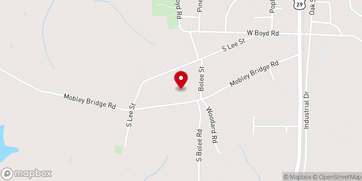 Map showing location of St. Bethel Baptist Church