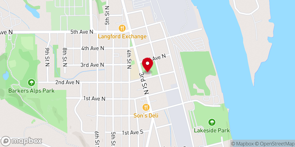 Map showing location of St. Croix United Church