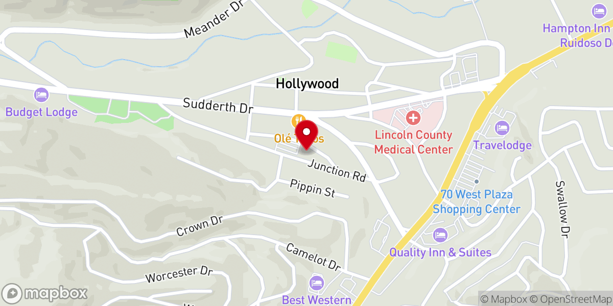 Map showing location of St. Eleanor Catholic Church
