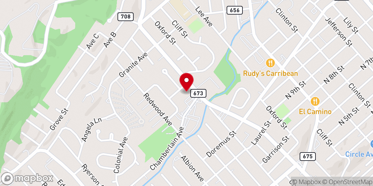 Map showing location of St. Gerard Majella Roman Catholic Church