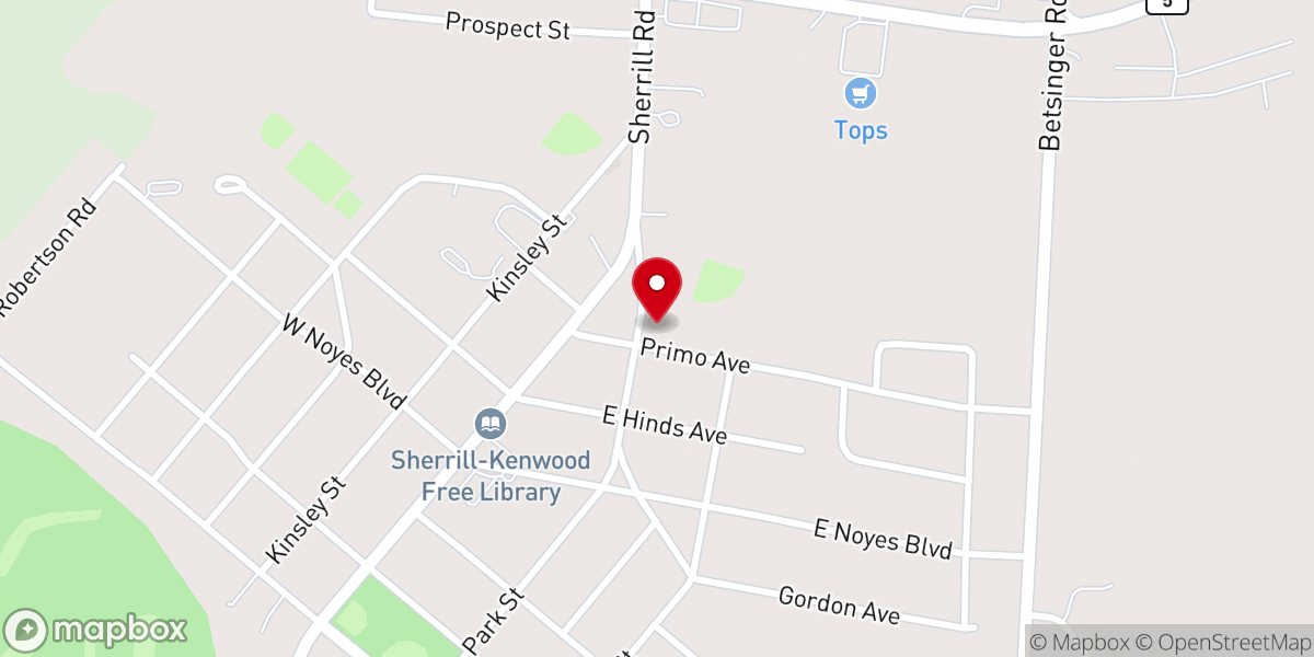 Map showing location of St Helena's Church