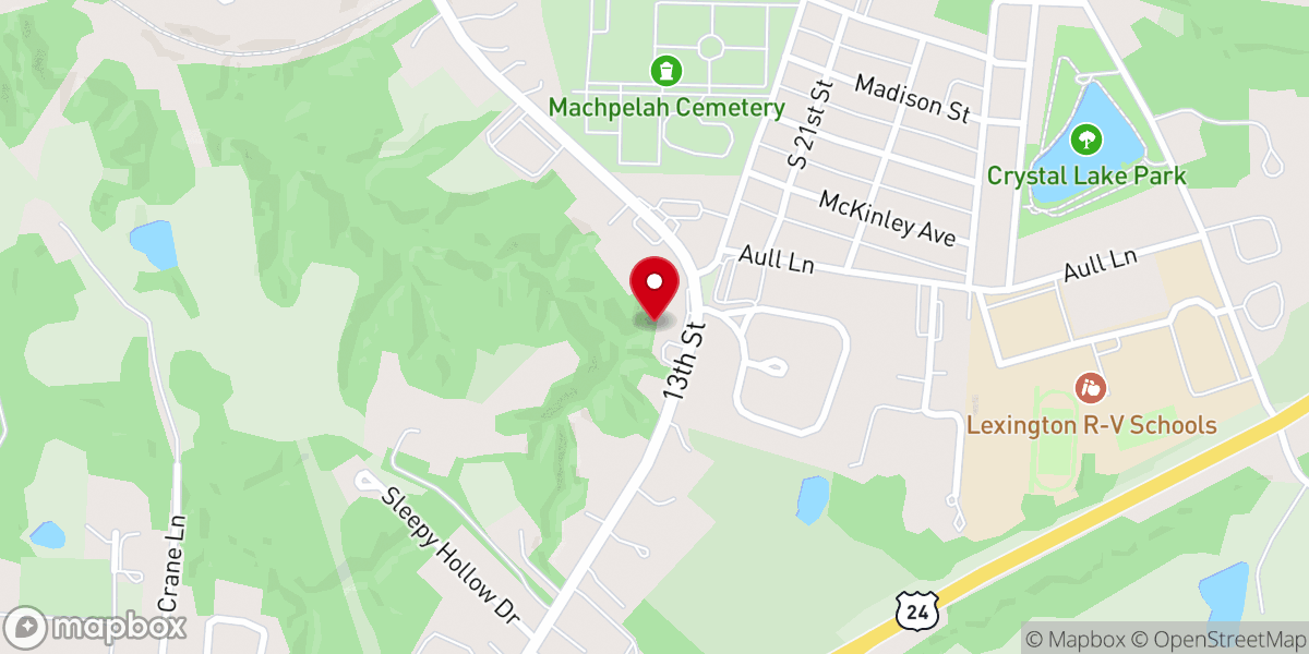 Map showing location of St. Isidore's Anglican Mission