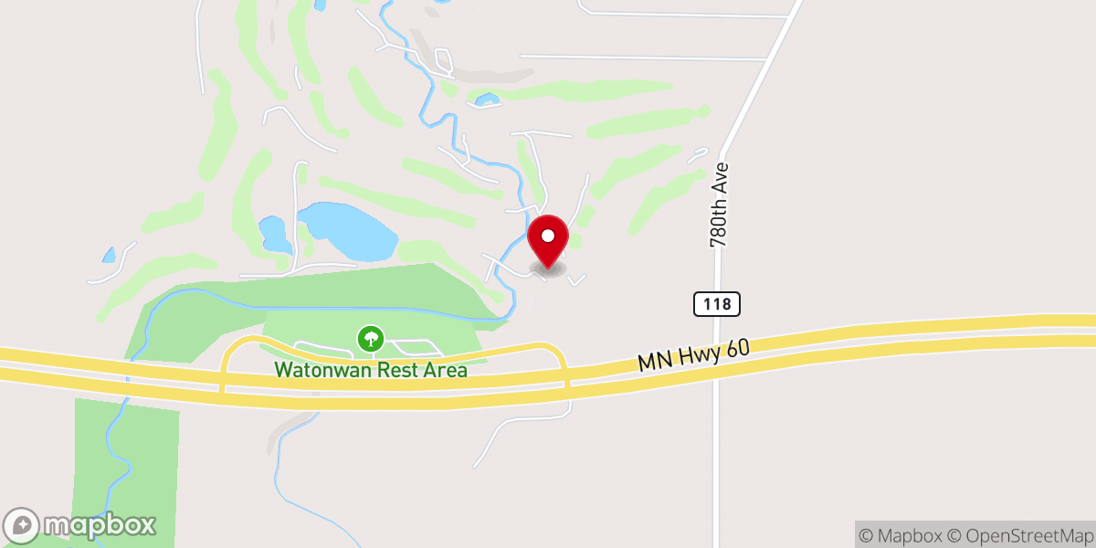 Map showing location of St James Golf Course