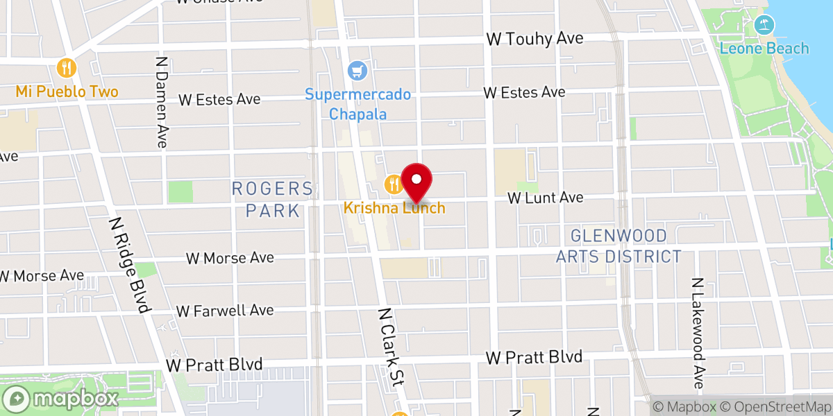 Map showing location of St Jerome Roman Catholic Church