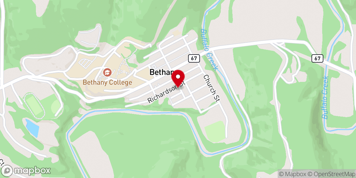 Map showing location of St John Fisher Catholic Chapel