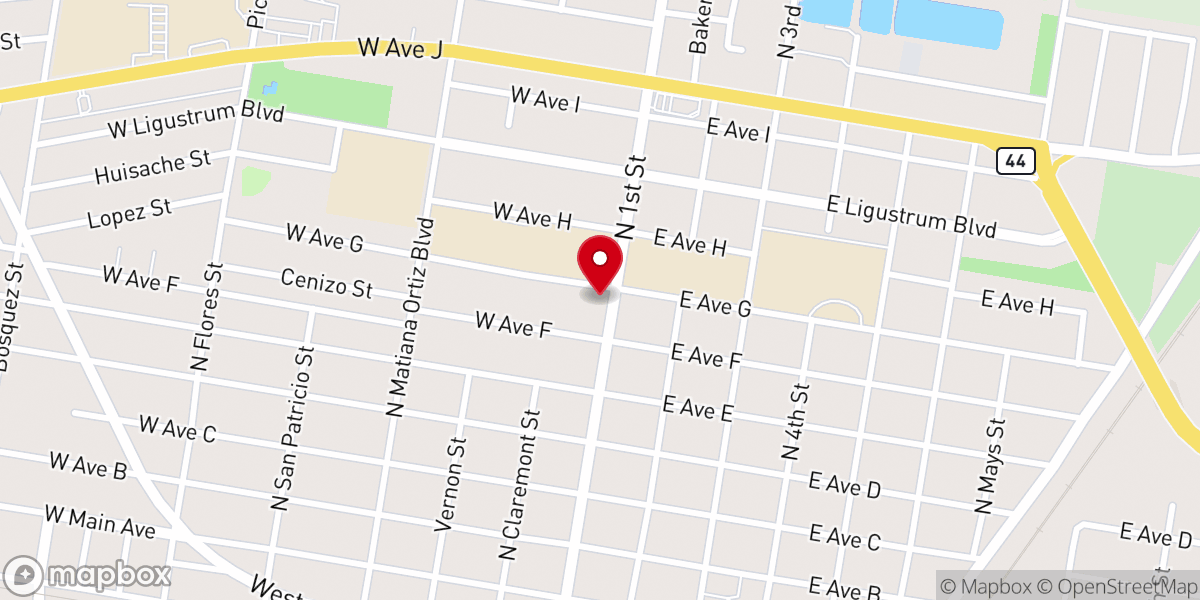 Map showing location of St John Nepomucene Catholic Church