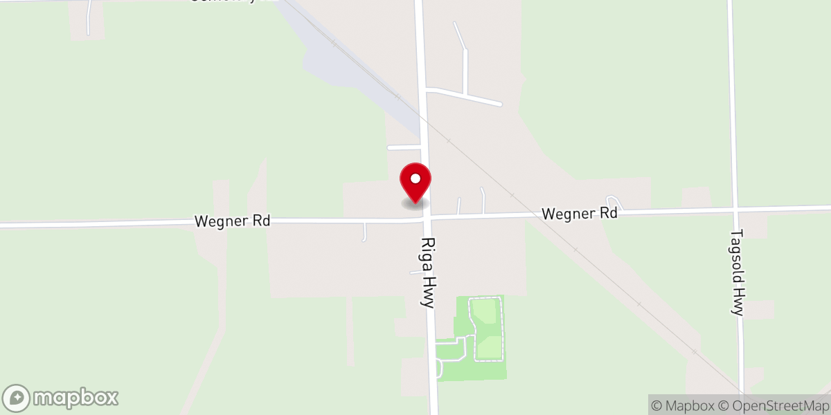 Map showing location of St. John’s Evangelical Lutheran Church Parish Center