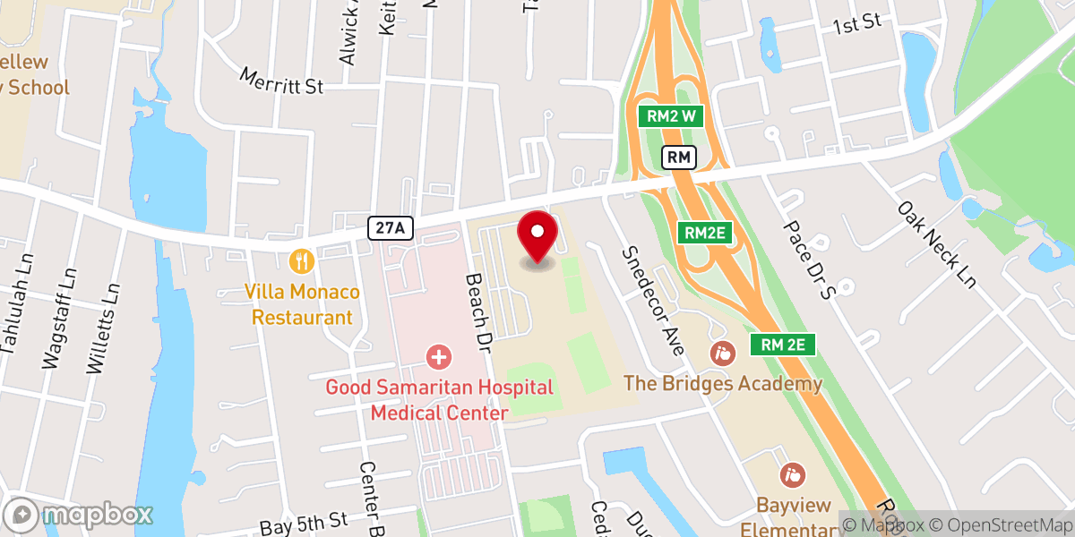 Map showing location of St. John the Baptist High School🐾