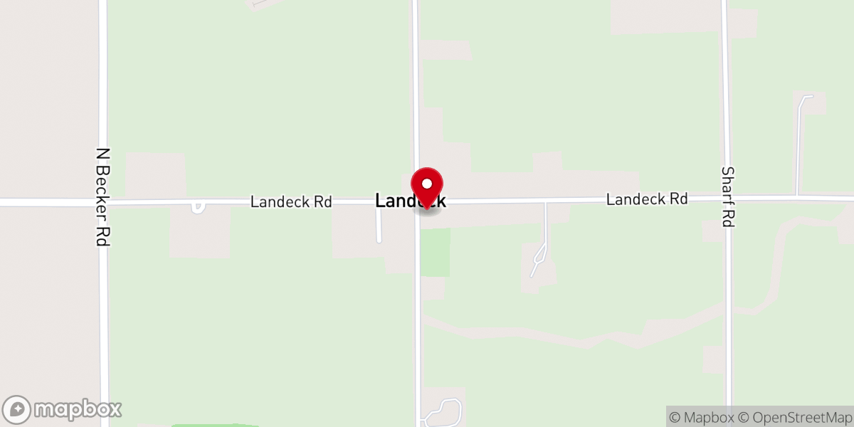 Map showing location of St John the Baptist-Landeck