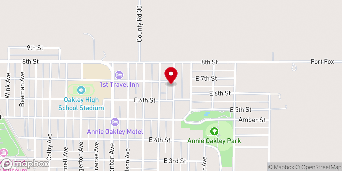 Map showing location of St Joseph Catholic Church & Rectory