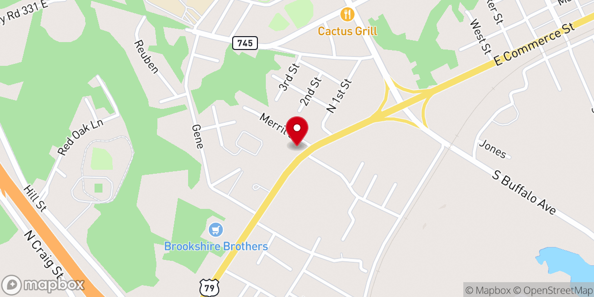 Map showing location of St. Kateri Tekakwitha Roman Catholic Church