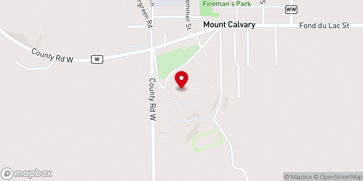 Map showing location of St. Lawrence Seminary High School