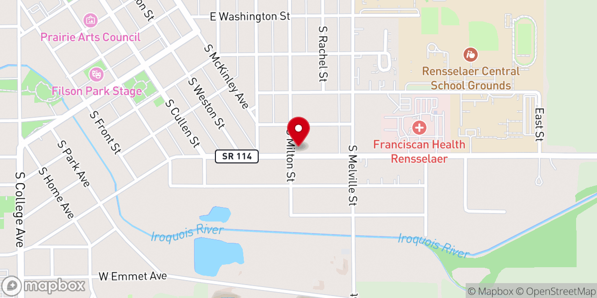 Map showing location of St. Luke Evangelical Lutheran Church - LCMS