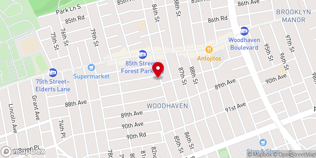Map showing location of St Luke's Evangelical Church