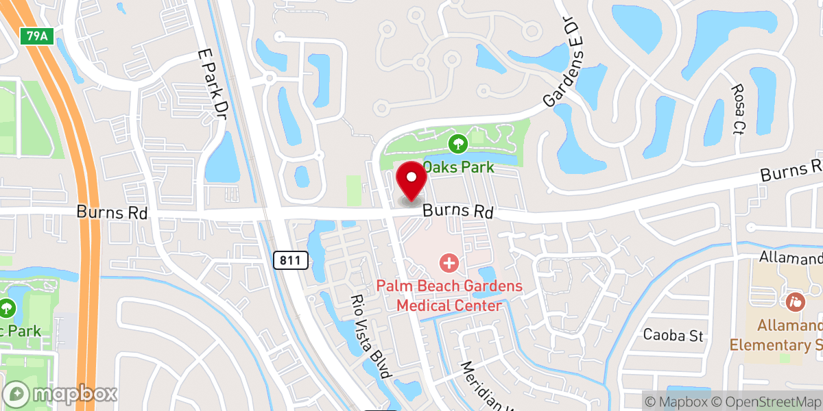 Map showing location of St Mark's Episcopal Church & School