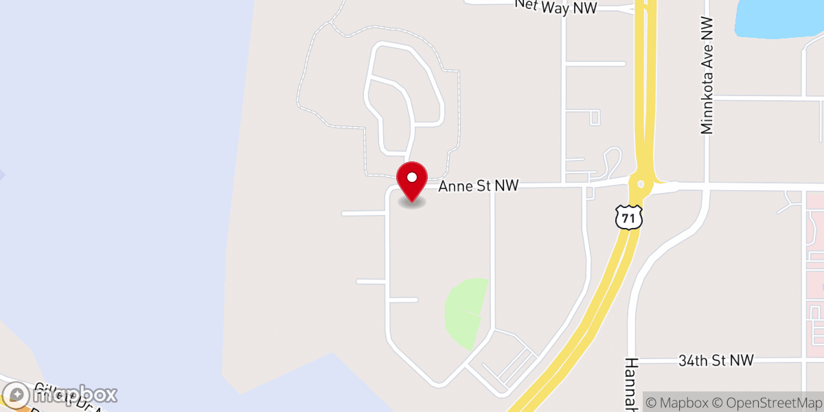 Map showing location of St Mark's Evangelical Lutheran Church and School