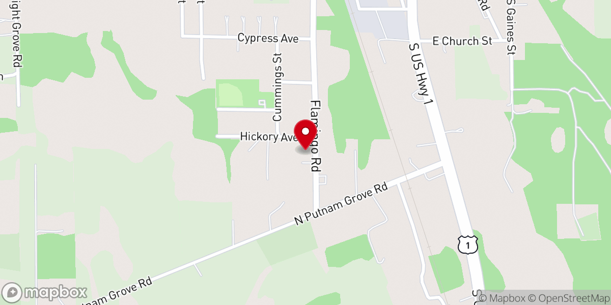 Map showing location of St.Martha Missionary Baptist Church