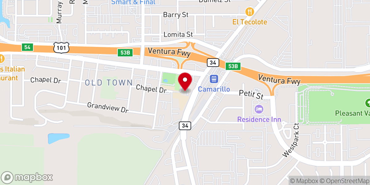 Map showing location of St. Mary Magdalen Chapel