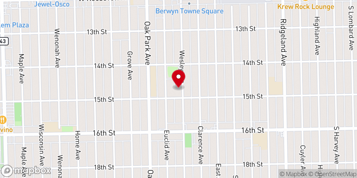 Map showing location of St. Mary of Celle Family Strengthening Center