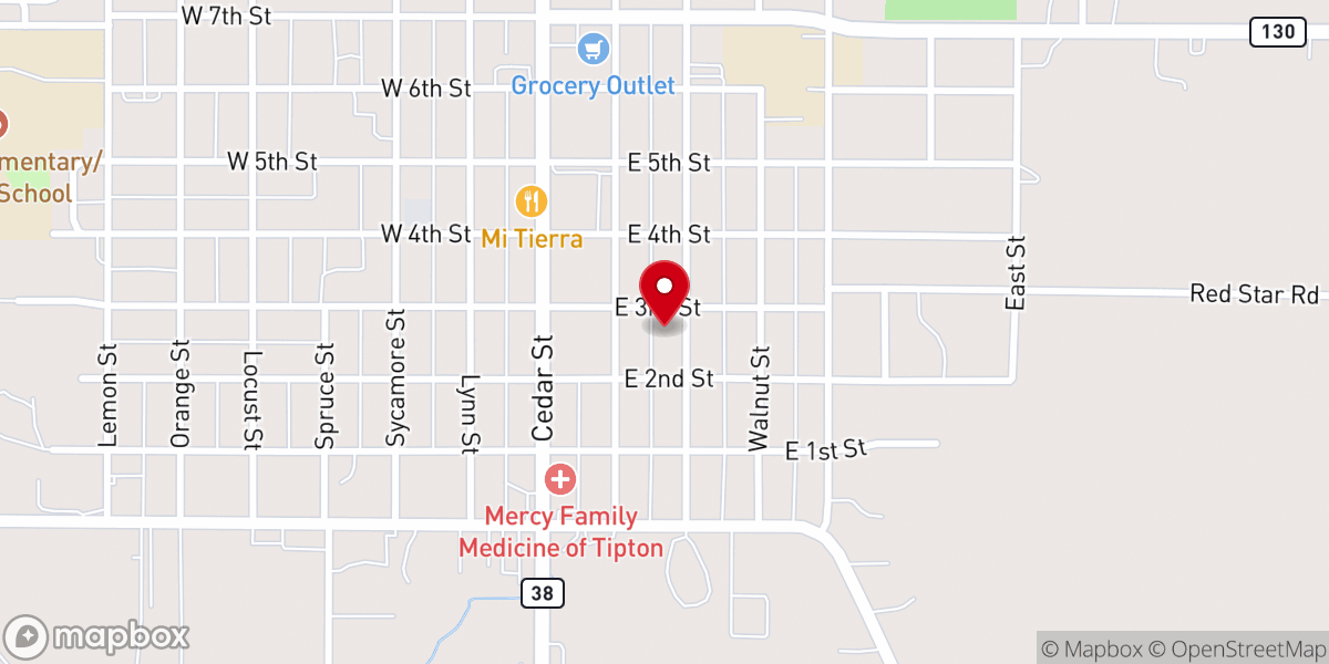 Map showing location of St Mary's Catholic Hall