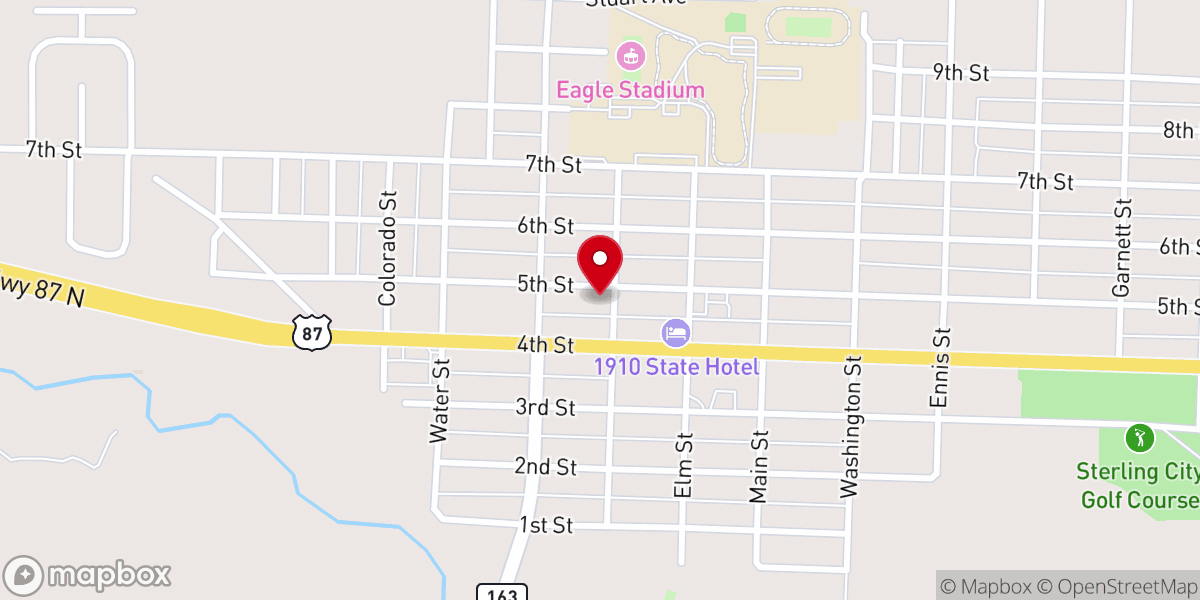 Map showing location of St. Paschal Mission Church