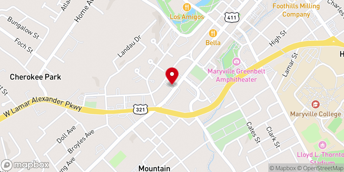 Map showing location of St Paul A.M.E. Zion Church