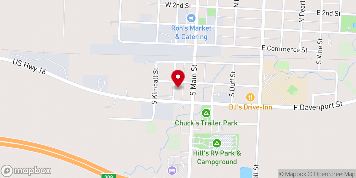 Map showing location of St Paul's Lutheran Church - LCMS