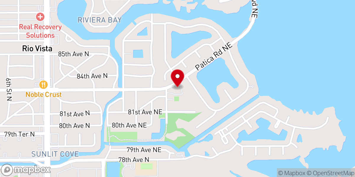 Map showing location of St Petersburg Presbyterian Church