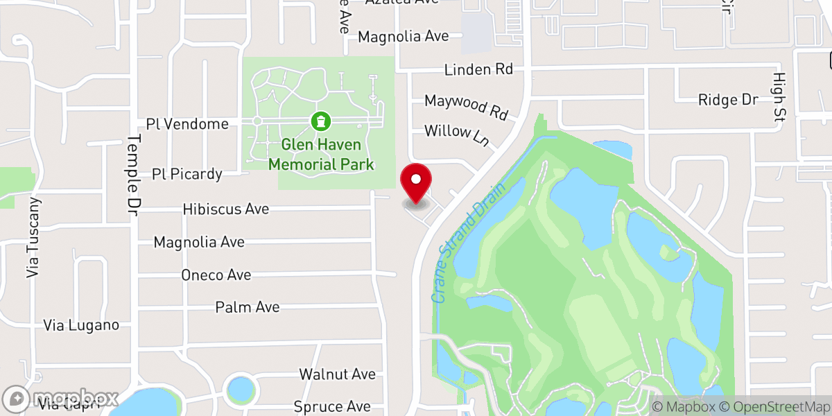 Map showing location of St Richard's Episcopal Church