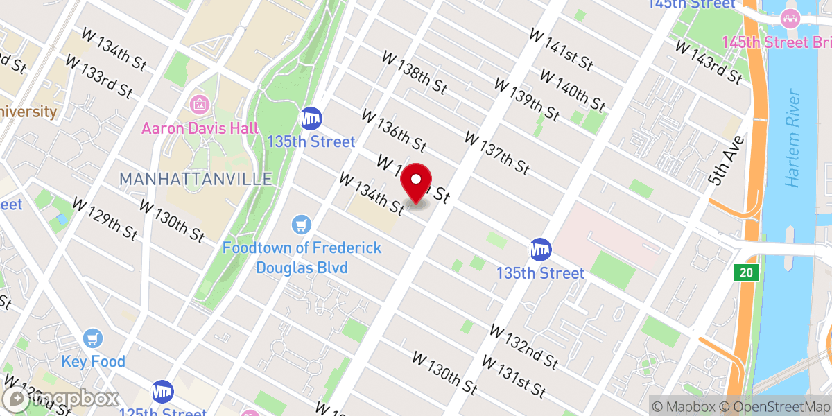 Map showing location of St Stephen's Baptist Church