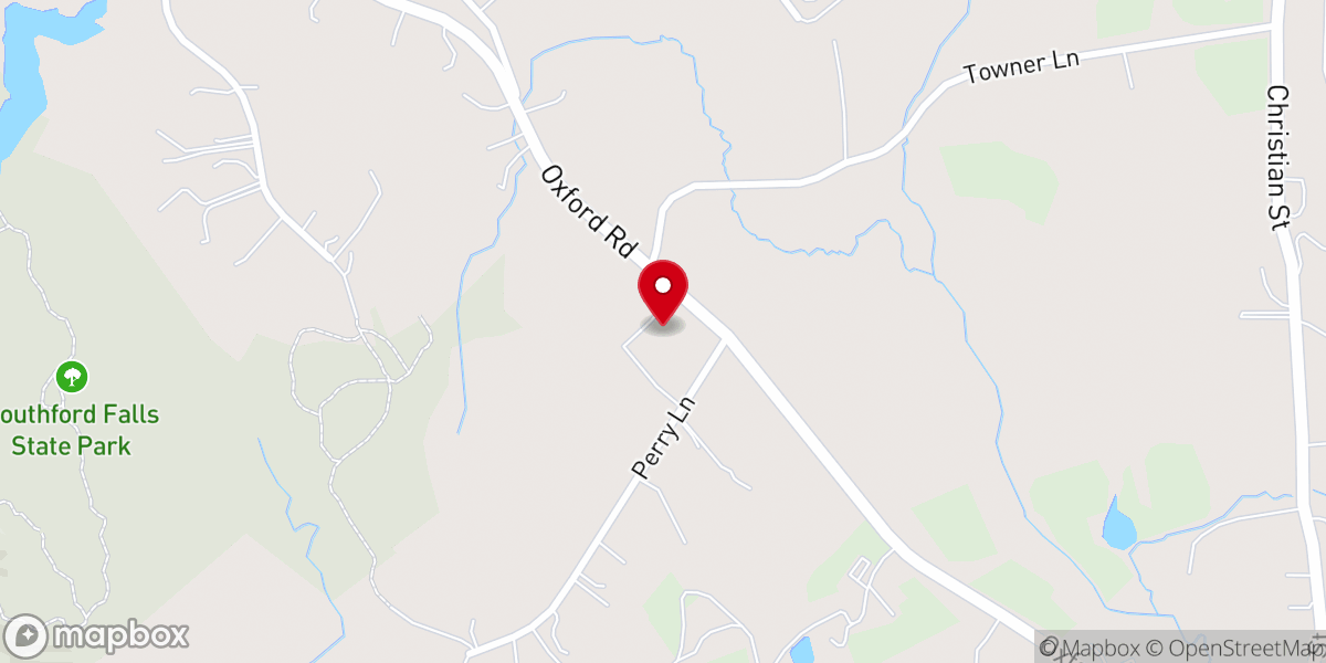 Map showing location of St. Thomas the Apostle Parish