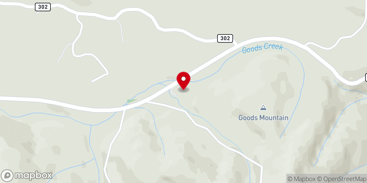 Map showing location of St. Xenia's Skete