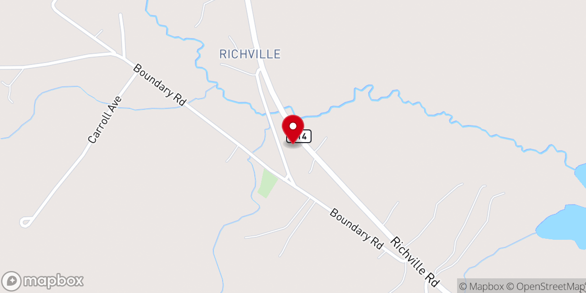 Map showing location of Standish Baptist