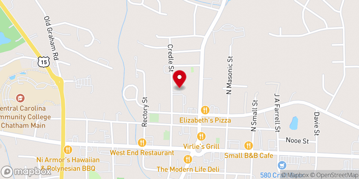Map showing location of Staunton Memorial CME Church