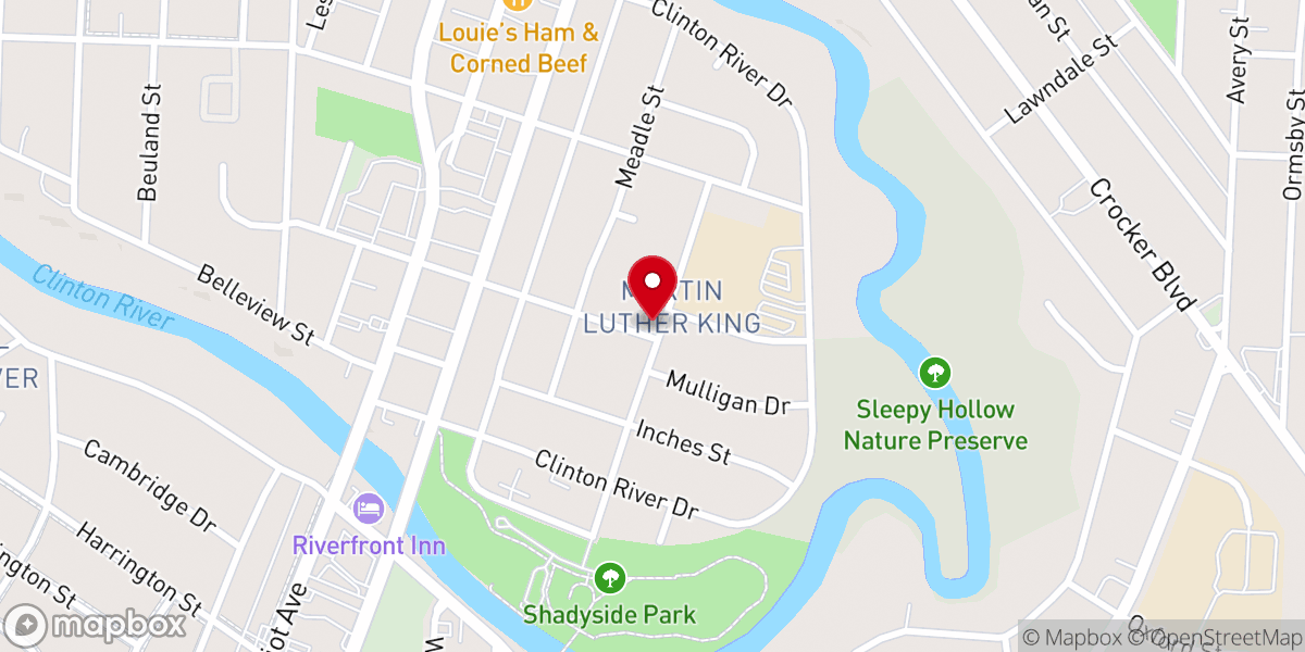 Map showing location of Stephen Temple COGIC