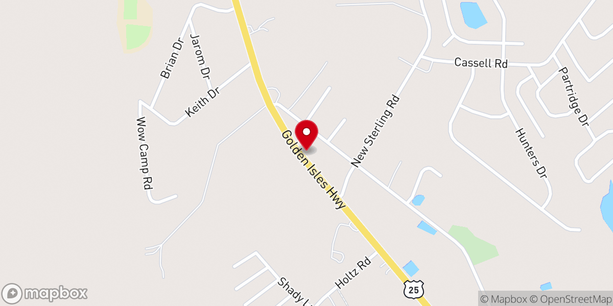 Map showing location of Sterling Church of God