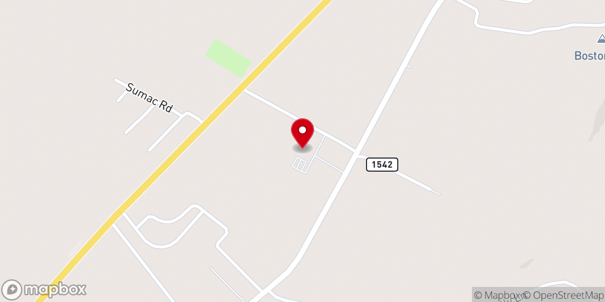 Map showing location of Steubenville Baptist Church