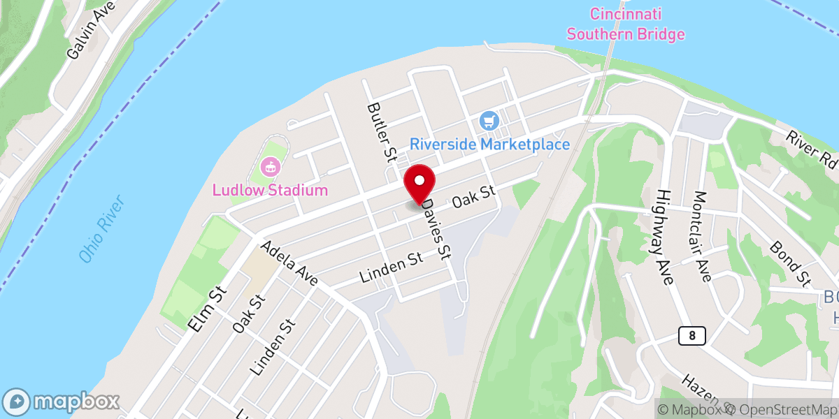 Map showing location of Sts Boniface & James Church