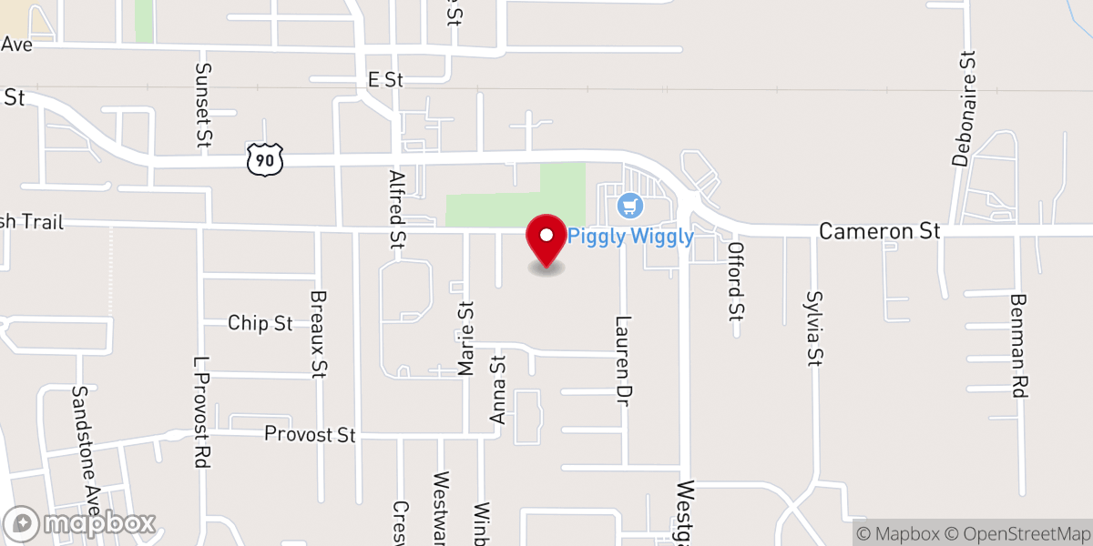 Map showing location of Sts. Peter and Paul Catholic School