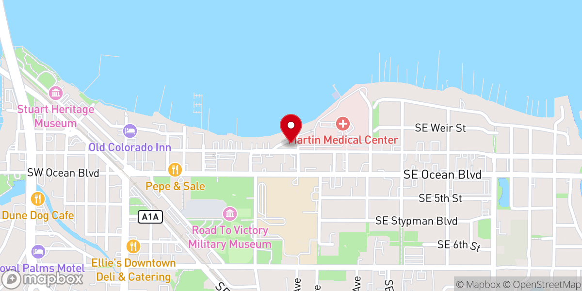 Map showing location of Stuart Alliance Church of the Christian & Missionary Alliance